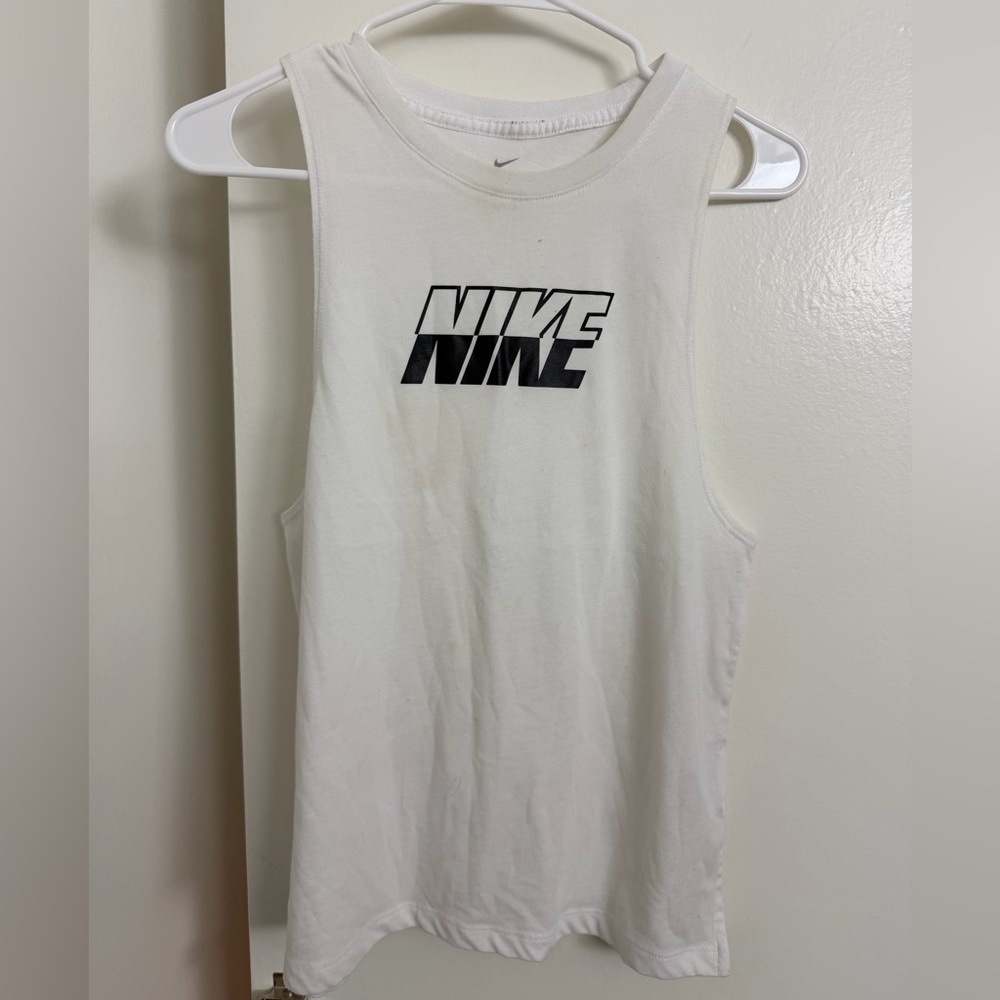 Nike Dri-FIT White Sleeveless Top